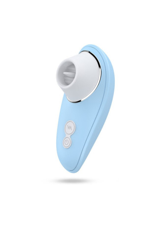 Vibromasseur bleu à langue vibrante pour cunnilingus - BOZ-005BLU